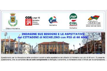 Questionario dedicato ai cittadini di Nichelino con pi&#249; di 60 anni